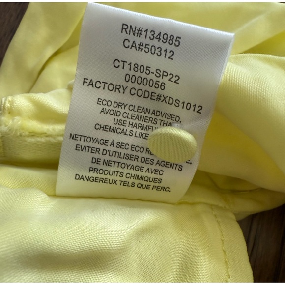 NWOT For Love And Lemons Rana Cross Front Crop Top in Yellow - Picture 6 of 10